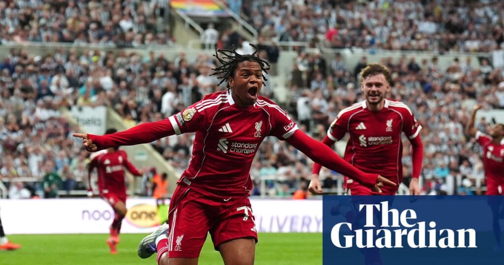 16-year-old Rio Ngumoha stuns 10-man Newcastle with 100th-minute Liverpool winner | Premier League