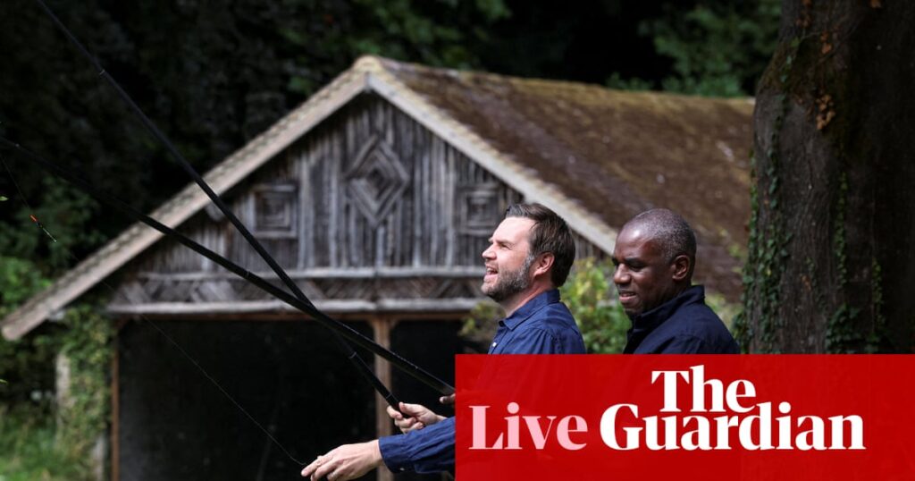 Lammy refers himself to watchdog after fishing with Vance without a licence – UK politics live | Politics