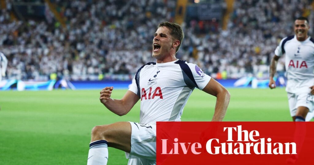 Paris Saint-Germain v Tottenham: Uefa Super Cup – live | Uefa Super Cup