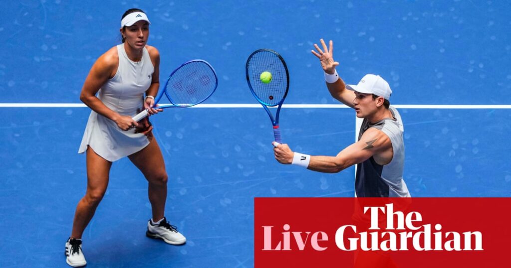 US Open mixed doubles: Draper/Pegula beat Alcaraz/Raducanu, Djokovic/Danilovic in action – live | US Open Tennis 2025