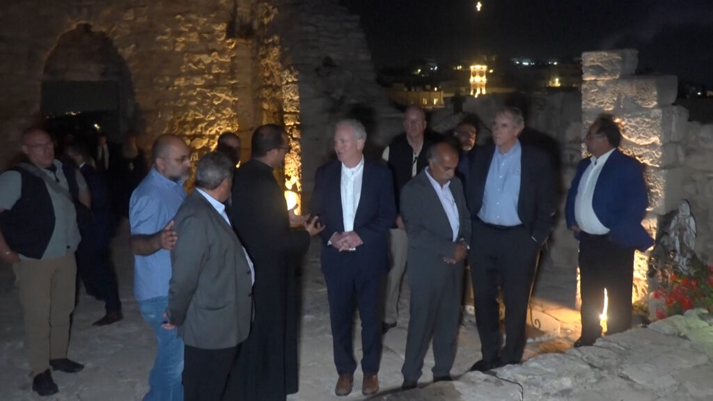US senators visit church attacked by Israeli settlers | Israel-Palestine conflict