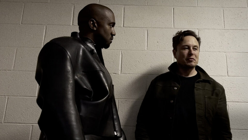 Kanye West and Elon Musk in In Whose Name