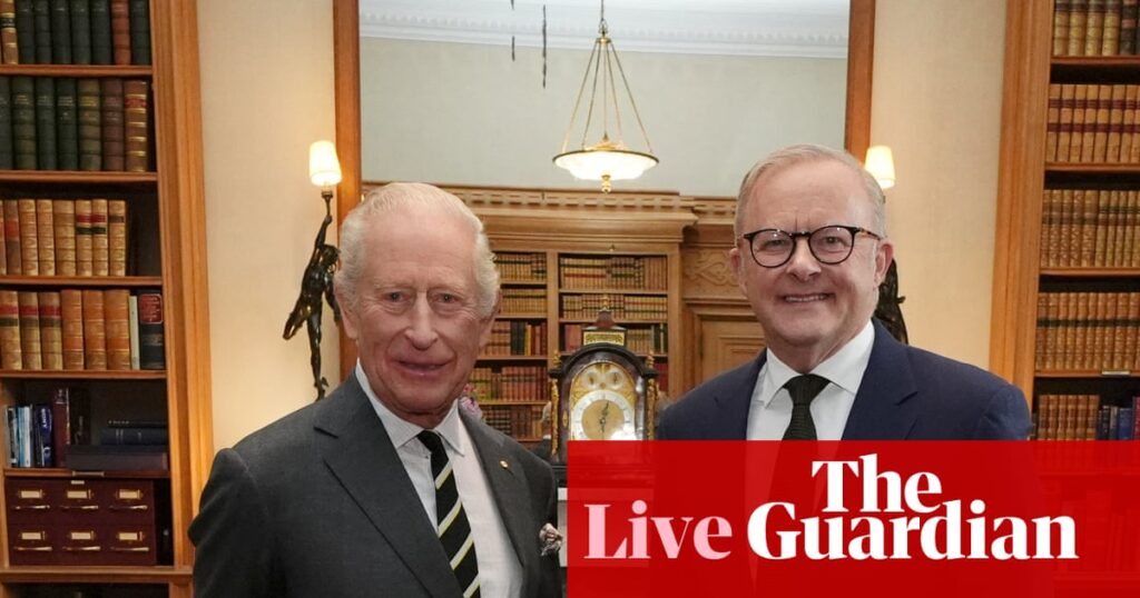 Australia news live: Albanese rules out holding republic referendum after meeting with King Charles | Australia news