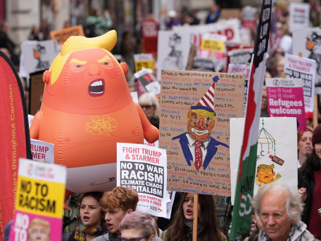 British protesters say ‘No to racism, no to Trump’ | Donald Trump News