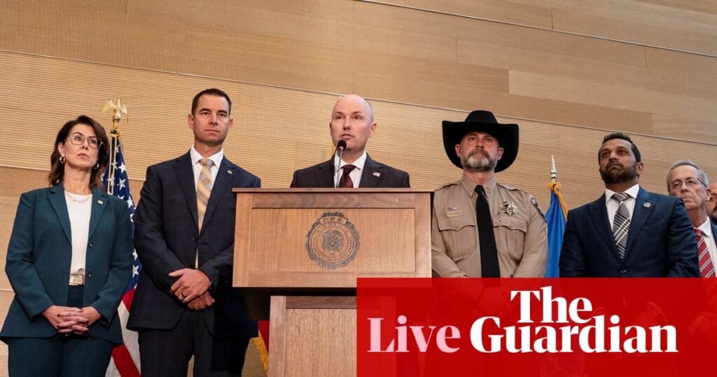 Charlie Kirk shooting: Erika Kirk, widow of far-right activist, gives address after husband’s shooting – live updates | Charlie Kirk shooting