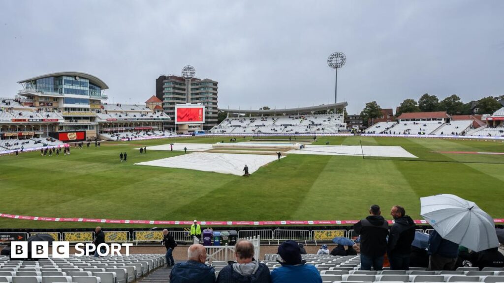 Covers on at Trent Bridge