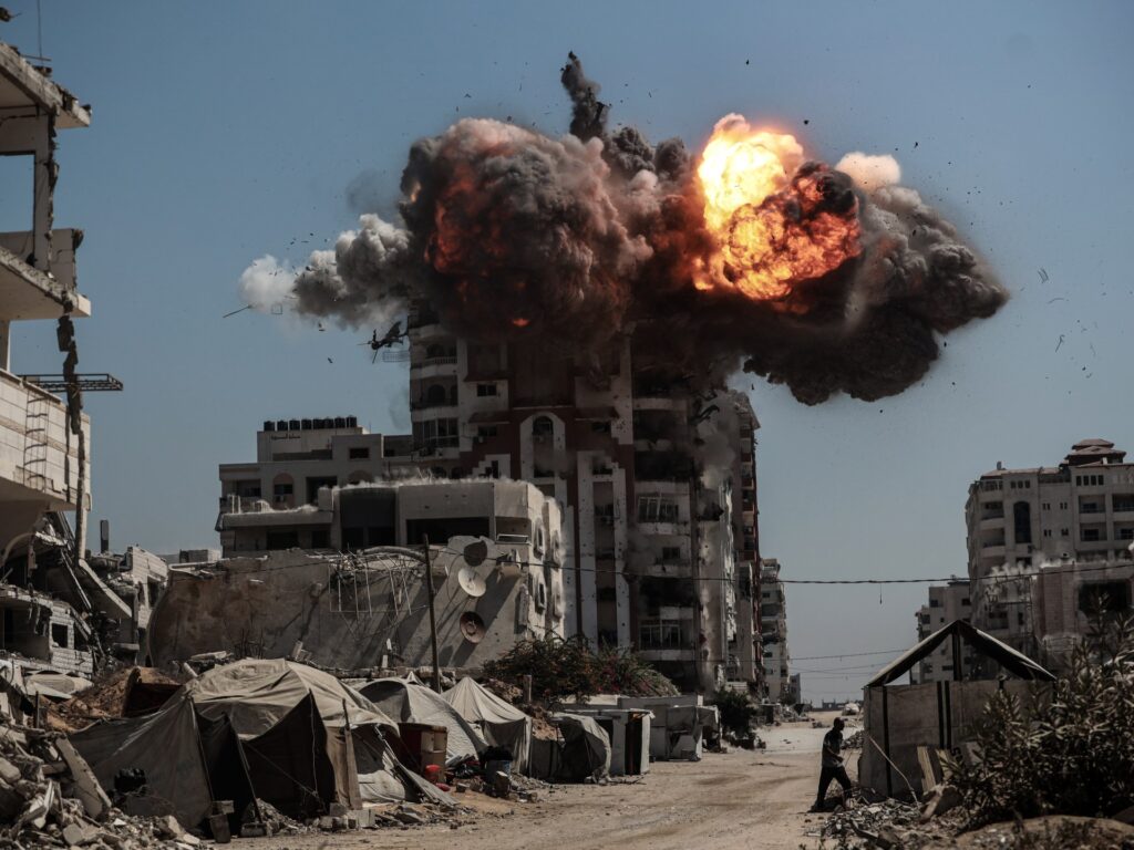 Israel kills 53 in Gaza, flattens more towers as toll from famine rises | Arab League News