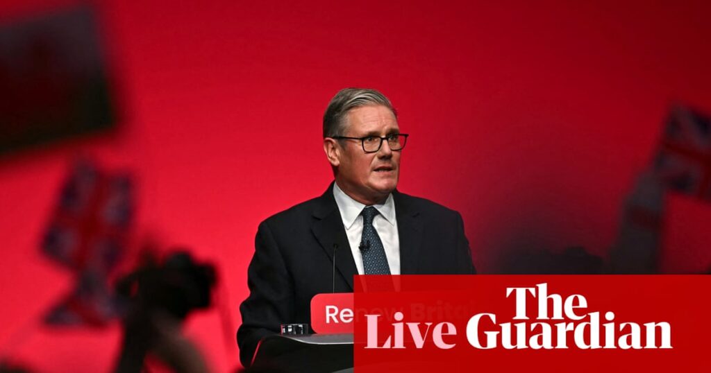 Nigel Farage ‘doesn’t like Britain’, Starmer tells Labour conference – UK politics live | Politics