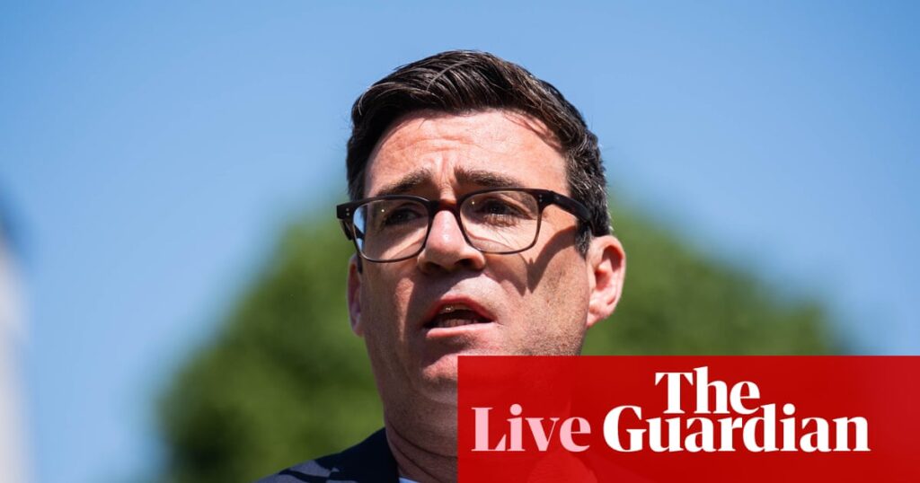 Steve Reed says Andy Burnham should stick to his Manchester job following leadership speculation – UK politics live | Politics
