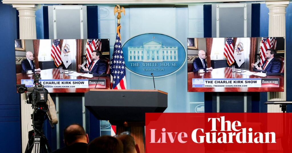 Trump aide Stephen Miller vows to ‘destroy’ what he claims is ‘domestic terror movement’ after Charlie Kirk killing – live | Trump administration