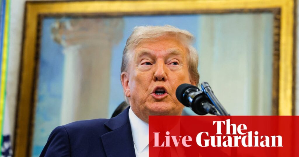 Trump announces Space Command will move from Colorado to Alabama – live | Trump administration