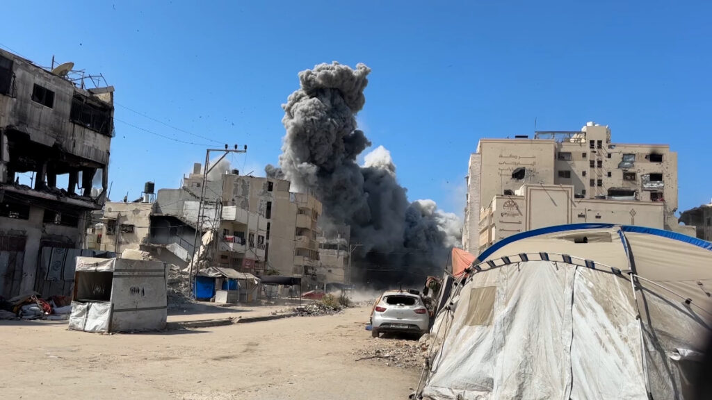 Video: Al Jazeera reports from scene of Israeli attack on Gaza tower | Israel-Palestine conflict