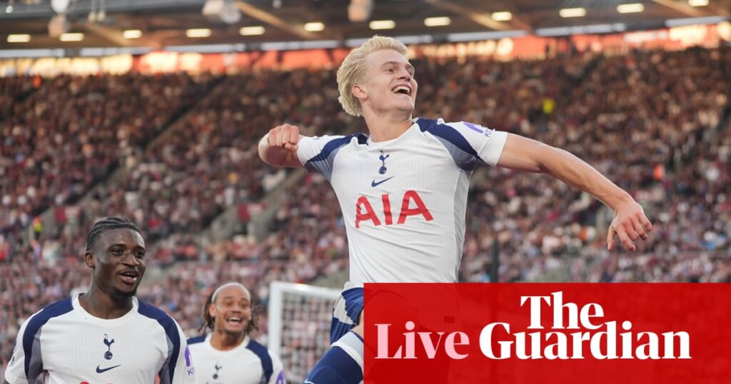 West Ham v Tottenham: Premier League – live | Premier League