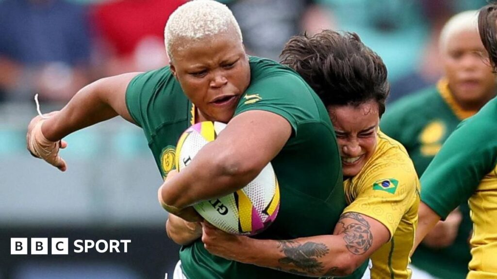 South Africa players celebrate