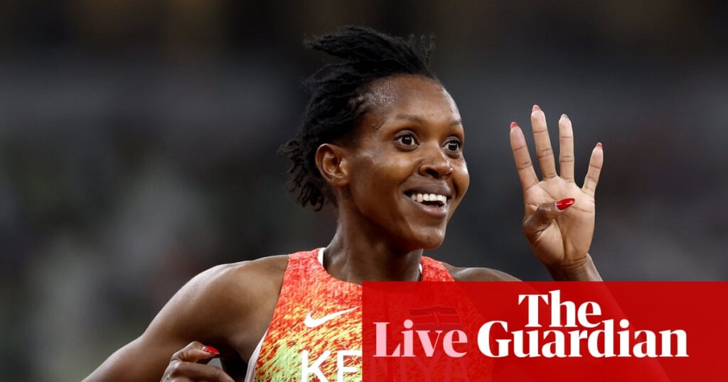 World Athletics Championships 2025: Kipyegon wins fourth 1500m title, Tinch storms to 110m hurdles gold – live | World Athletics Championships