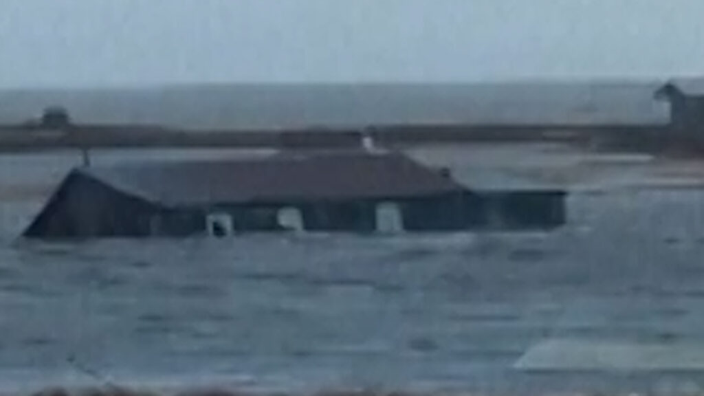 House filmed floating to sea after Typhoon Halong hits Alaska’s coast | Weather