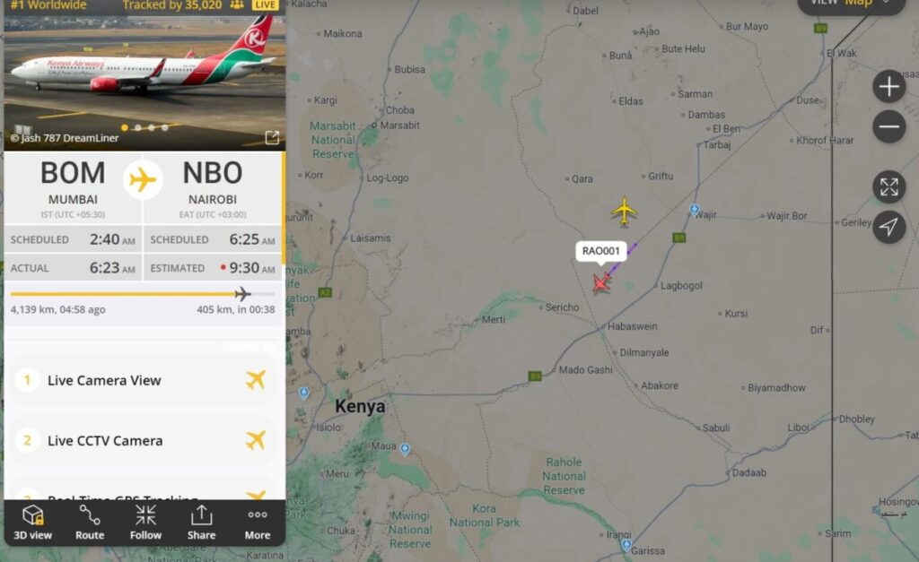 Kenya: RAO001, KQ Flight Ferrying Raila Odinga's Body, Touches Down At JKIA