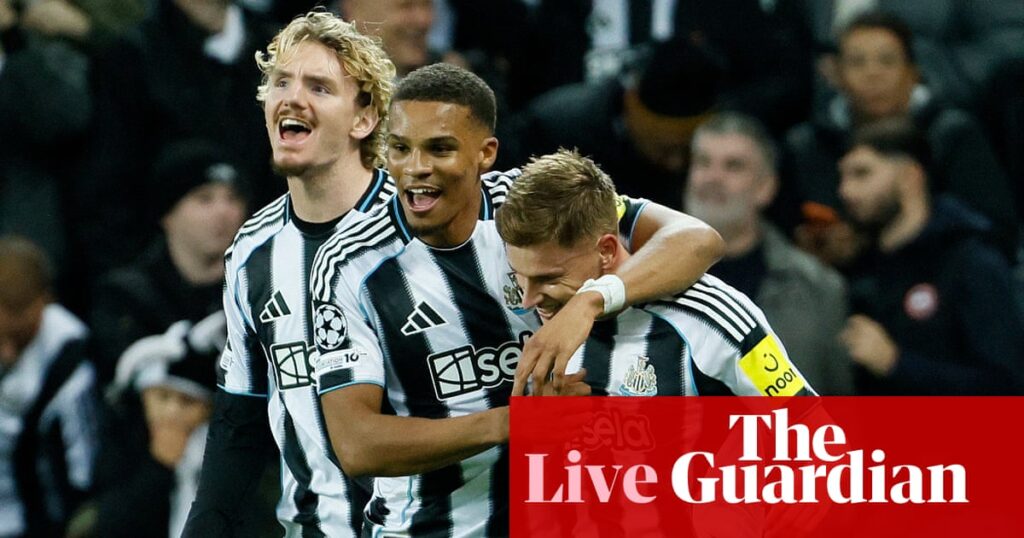 Newcastle 3-0 Benfica, Villarreal 0-2 Manchester City and more: Champions League – as it happened | Champions League