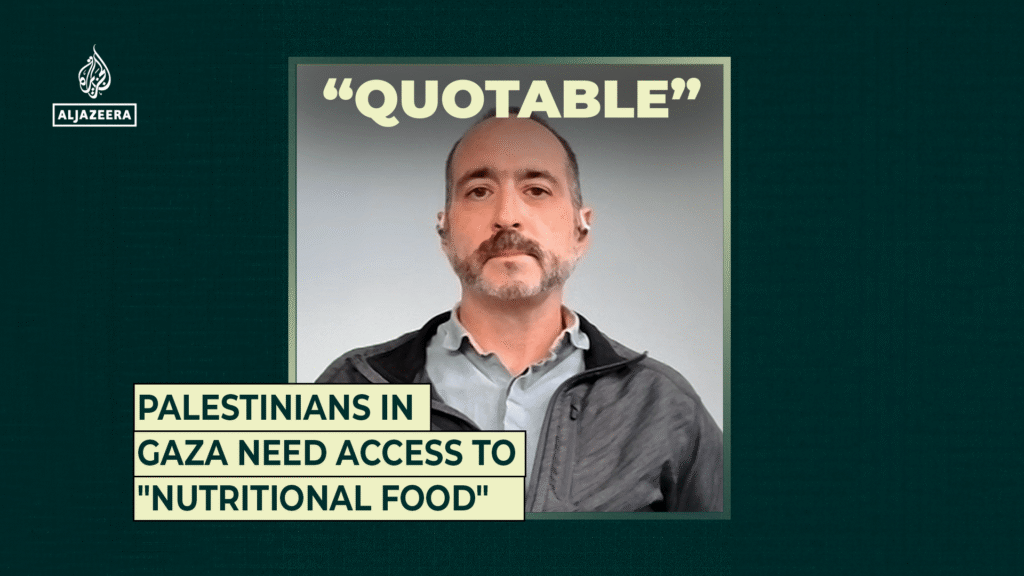 Palestinians in Gaza need access to “nutritional food” | Al Jazeera