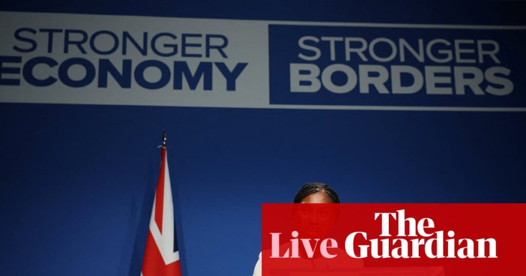 Pro-Palestine marches have become ‘carnivals of hatred’, Badenoch tells Tory conference – UK politics live | Politics