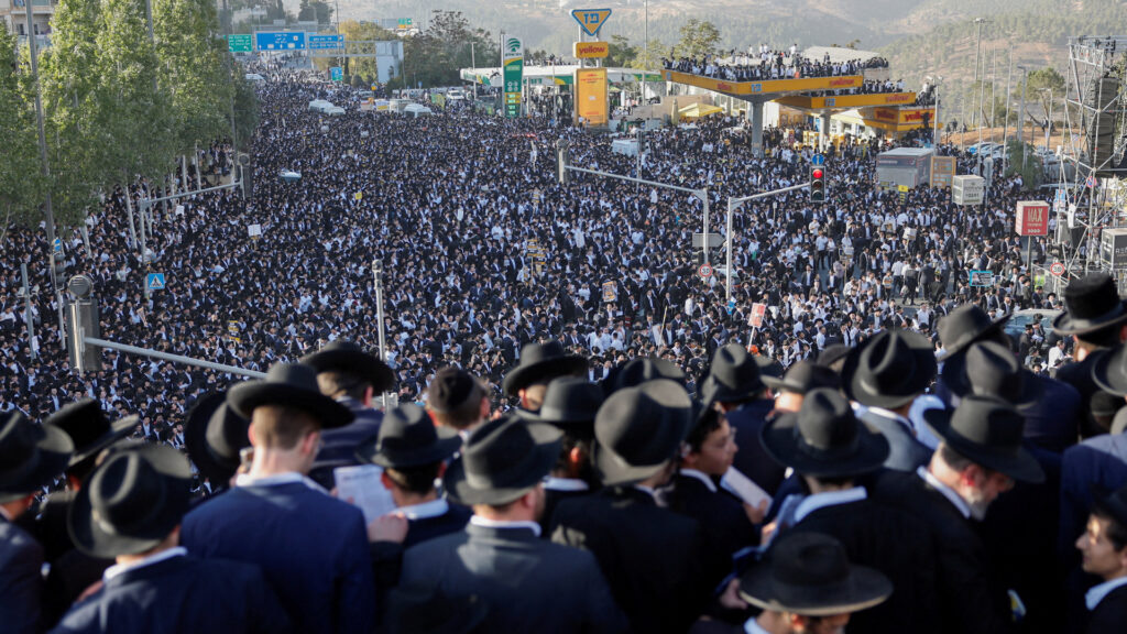 Ultra-Orthodox Jews rally in Israel against military service | Newsfeed Ultra-Orthodox Jews rally in Israel against military service | Newsfeed