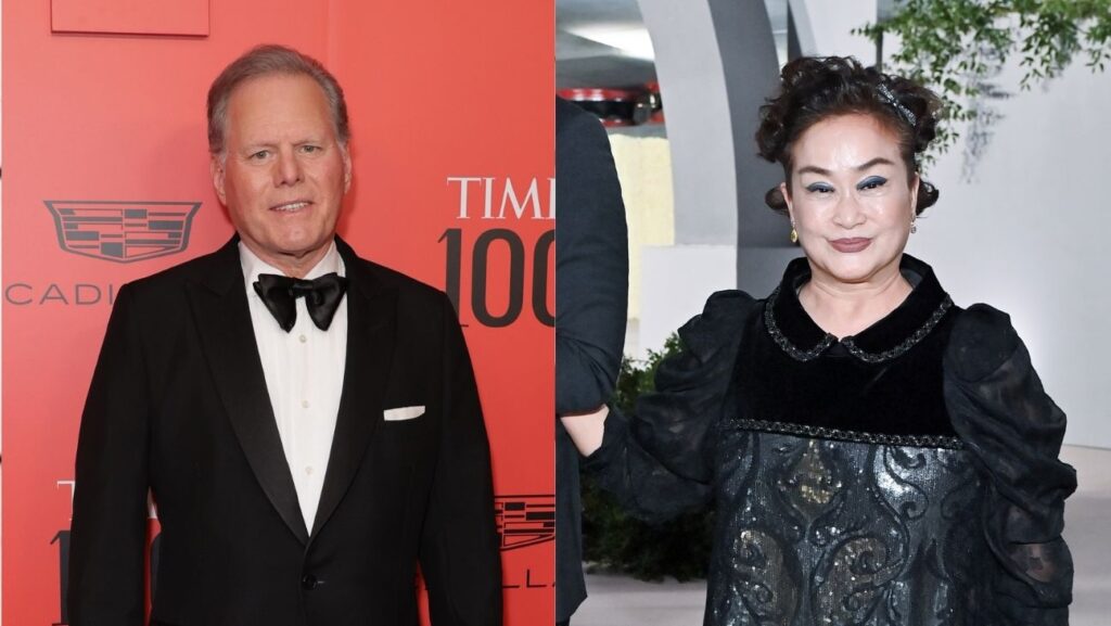 David Zaslav and Miky Lee