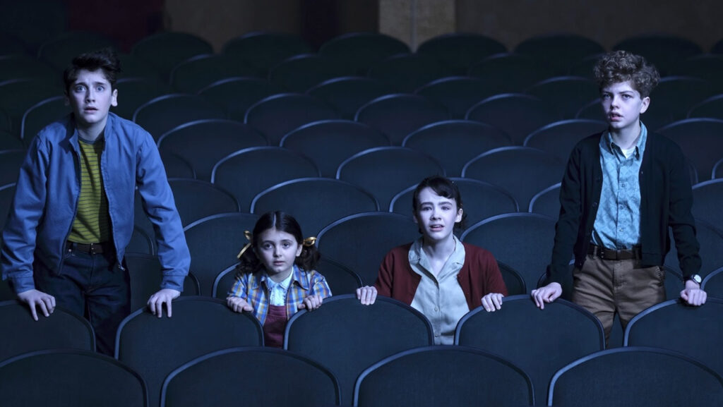 Welcome To Derry’ Creators Explain Premiere’s Big Shock Ending Jack Molloy Legault, Matilda Legault, Clara Stack, Mikkal Karim-Fidler in IT: Welcome to Derry