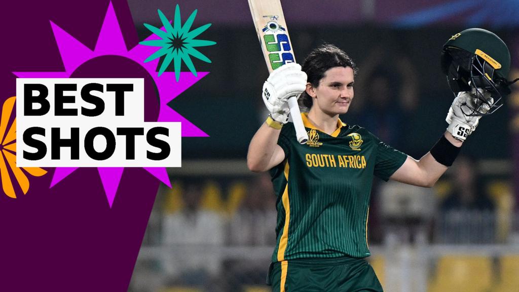 Women’s Cricket World Cup: Laura Wolvaardt reaches 169 for South Africa – best shots Laura Wolvaardt