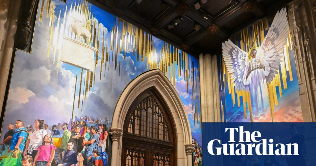 ‘We’re all in this together’: New York cathedral pays tribute to immigrants with new mural | Painting