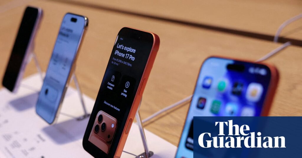 Apple reports record iPhone sales as new lineup reignites worldwide demand | Apple Apple reports record iPhone sales as new lineup reignites worldwide demand | Apple